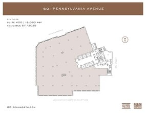 601 Pennsylvania Ave NW, Washington, DC à louer Plan d’étage– Image 1 sur 1