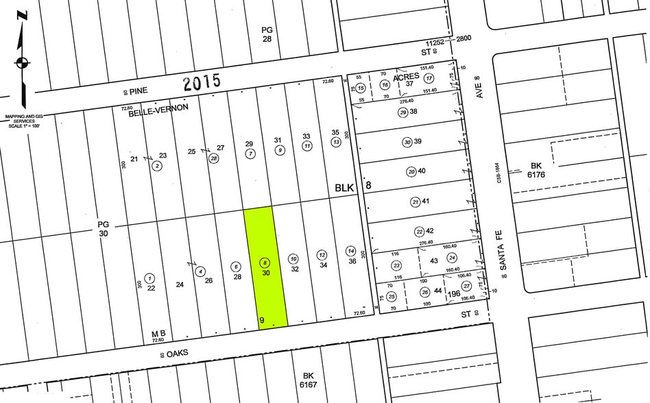 519 E Oaks St, Compton, CA à vendre - Plan cadastral – Image 3 sur 11