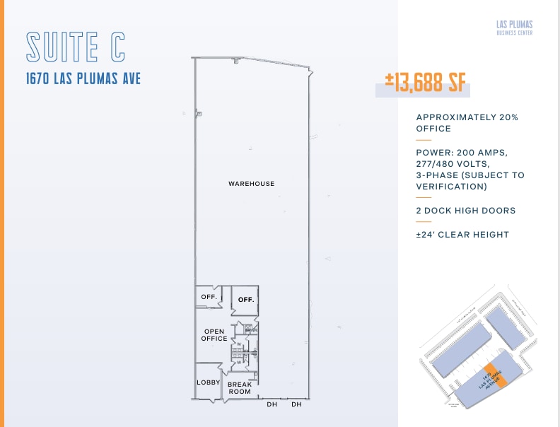 1670 Las Plumas Ave, San Jose, CA à louer Plan d’étage– Image 1 sur 1