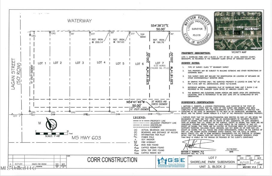 10802 Highway 603, Bay Saint Louis, MS à vendre - Plan cadastral – Image 2 sur 4