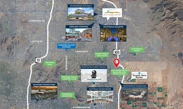 8767 E Via de Commercio, Scottsdale, AZ - Vue aérienne  vue de carte