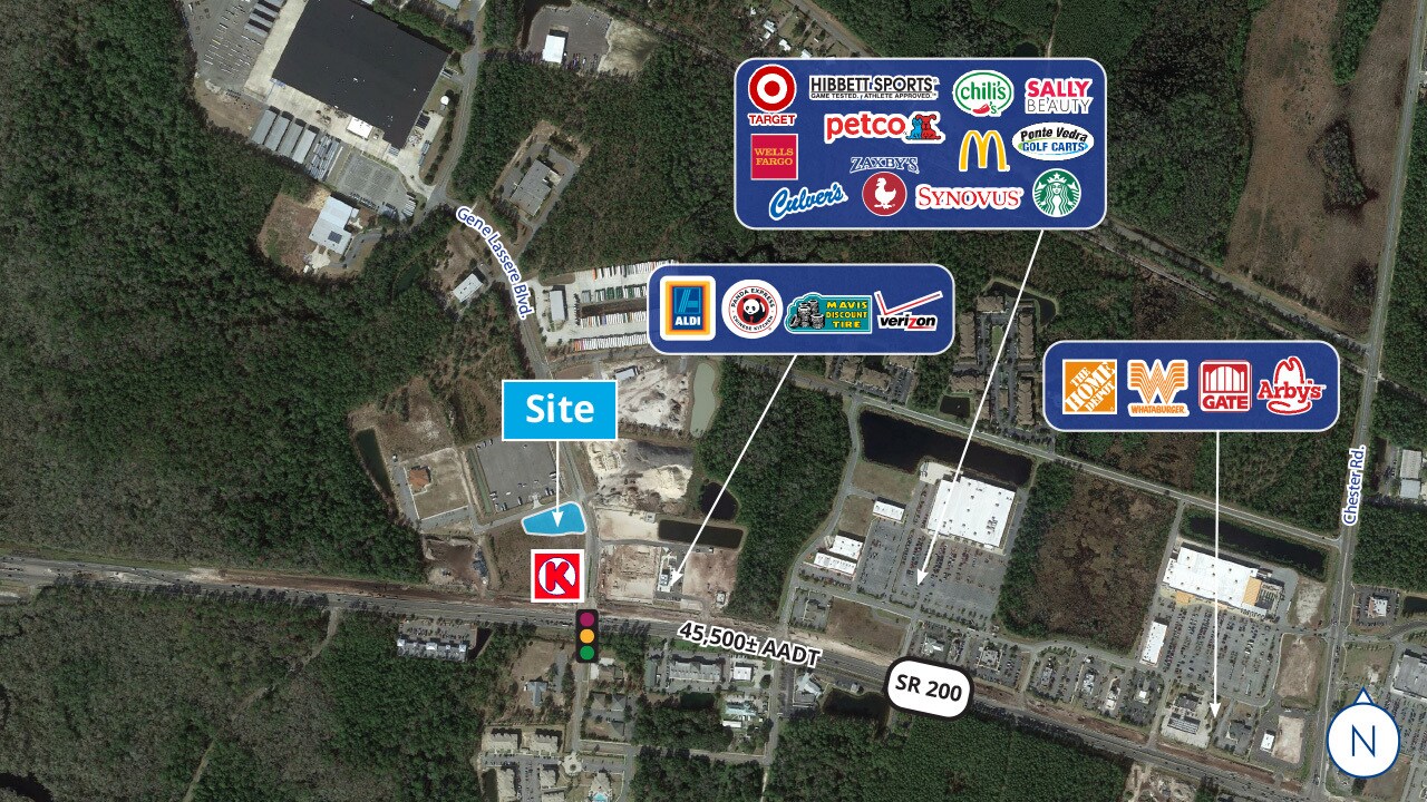 Gene Lasserre Blvd & SR 200/A1A, Yulee, FL à louer Aérien– Image 1 sur 3