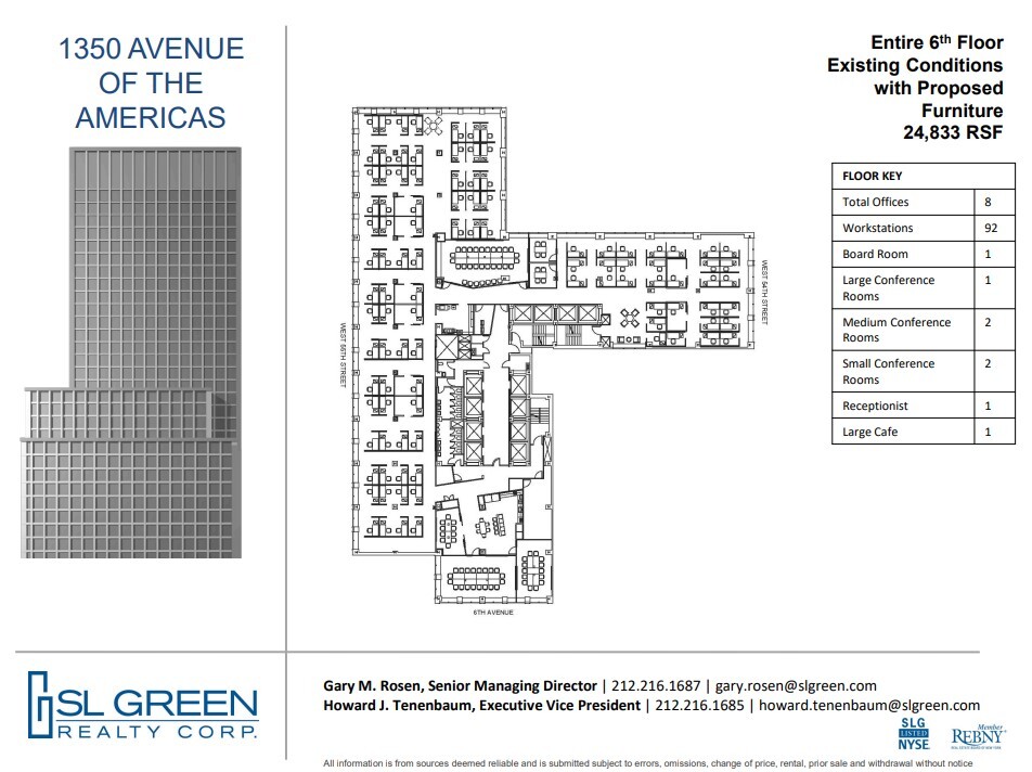 1350 Avenue of the Americas, New York, NY à louer Plan d’étage– Image 1 sur 2