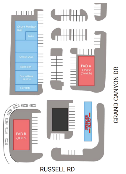Russell Rd, Las Vegas, NV à louer - Plan de site – Image 3 sur 7