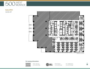 500 West Monroe St, Chicago, IL à louer Plan d’étage– Image 1 sur 1