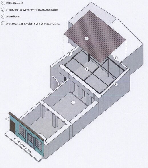 Local commercial dans Paris à louer - Plan d’étage – Image 3 sur 4