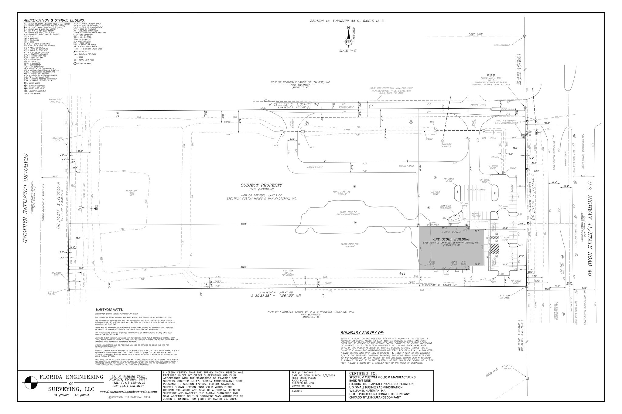 10905 US Highway 41 N, Palmetto, FL à louer Plan de site– Image 1 sur 1