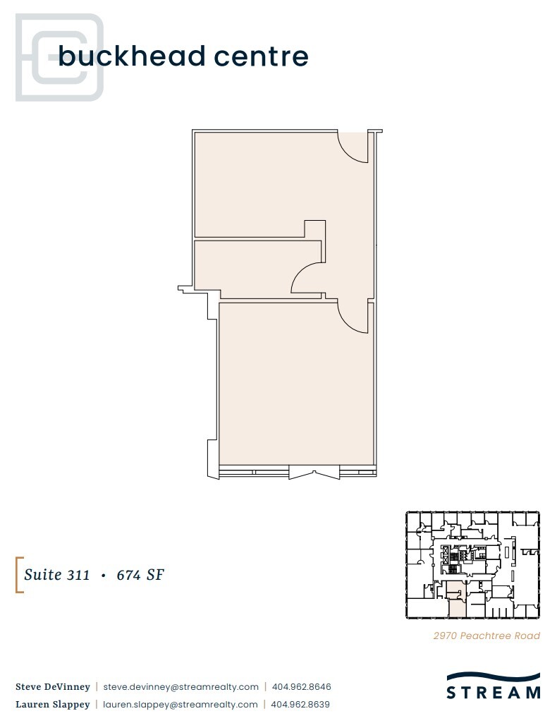 2970 Peachtree Rd NW, Atlanta, GA à louer Plan d’étage– Image 1 sur 1