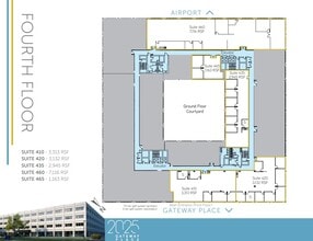2025 Gateway Pl, San Jose, CA à louer Plan d’étage– Image 2 sur 2