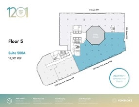 1201 New York Ave NW, Washington, DC à louer Plan d’étage– Image 1 sur 1