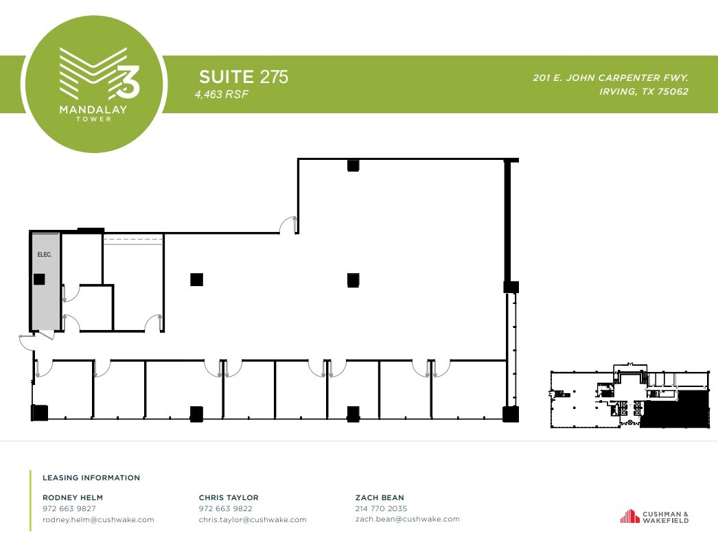 201 E John Carpenter Fwy, Irving, TX à louer Plan d’étage– Image 1 sur 1