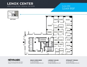 3355 Lenox Rd NE, Atlanta, GA à louer Plan d’étage– Image 1 sur 1
