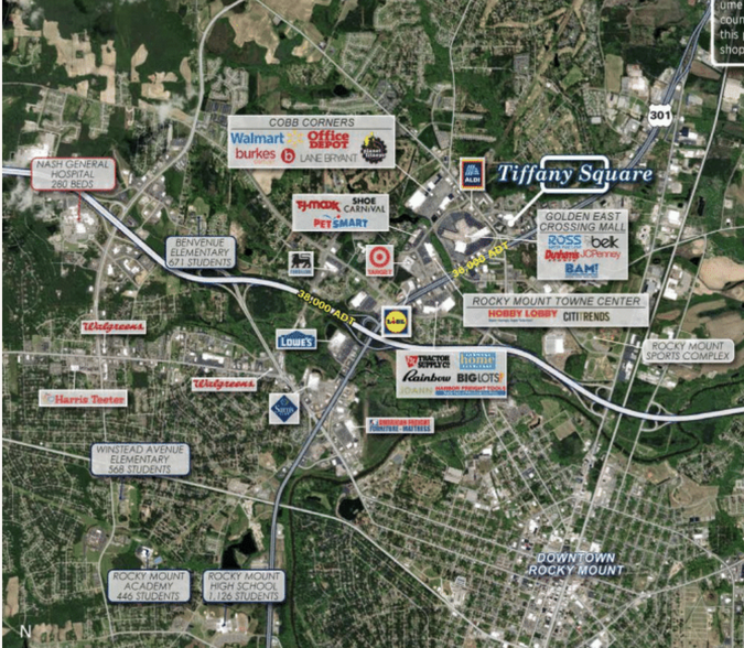 1122 Benvenue Rd, Rocky Mount, NC à louer - Photo de l’immeuble – Image 2 sur 5