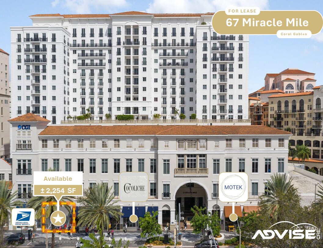 55-67 Miracle Mile, Coral Gables, FL à louer Photo de l’immeuble– Image 1 sur 14