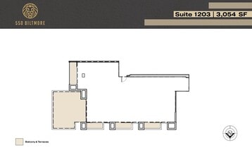 550 Biltmore Way, Coral Gables, FL à louer Plan d’étage– Image 1 sur 1