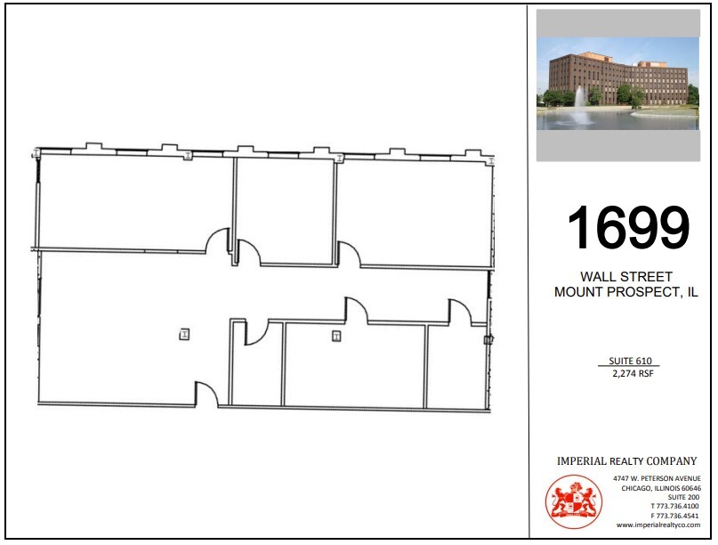 1699 Wall St, Mount Prospect, IL à louer Plan d’étage– Image 1 sur 8