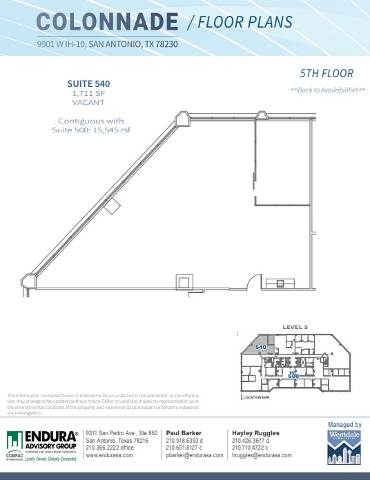 9901 W IH-10, San Antonio, TX à louer Plan d’étage– Image 1 sur 1