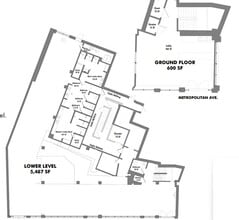 291 Metropolitan Ave, Brooklyn, NY à louer Plan d’étage– Image 1 sur 1