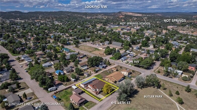 438 S 14th St, Hot Springs, SD - Vue aérienne vue de carte - Image1