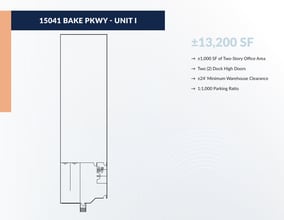 15041 Bake Pky, Irvine, CA à louer Plan d’étage– Image 1 sur 1