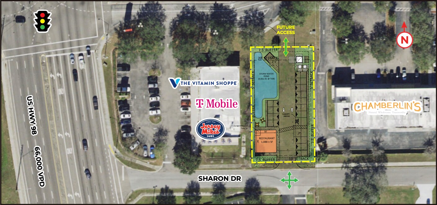 1057 Sharon Dr, Lakeland, FL à louer Plan de site– Image 1 sur 3