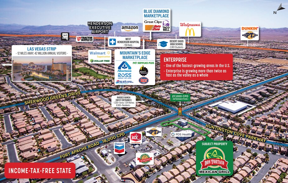 8275 S Fort Apache Rd, Las Vegas, NV à vendre - Photo de l’immeuble – Image 3 sur 6
