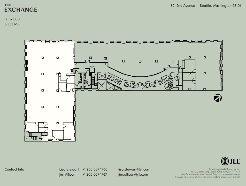 821 2nd Ave, Seattle, WA à louer Plan d’étage– Image 1 sur 1
