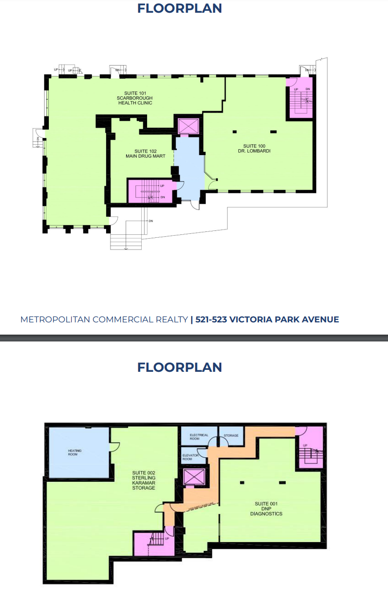 521-523 Victoria Park Ave, Toronto, ON à louer Plan d’étage– Image 1 sur 1