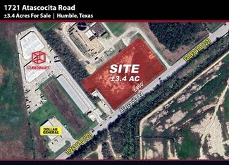 Plus de détails pour 1721 Atascocita Road Rd, Humble, TX - Terrain à vendre