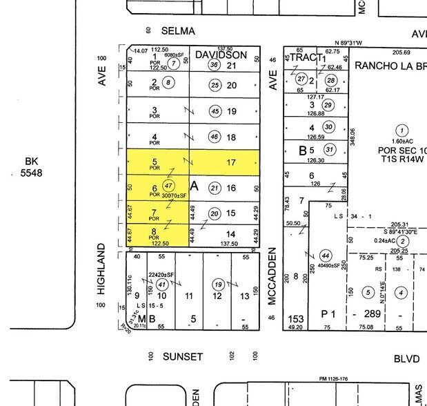 1532 N Highland Ave, Los Angeles, CA à vendre - Plan cadastral – Image 3 sur 3