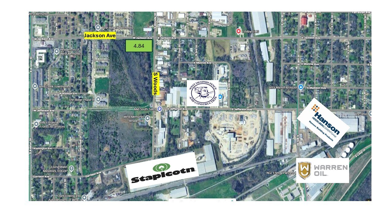 S Woods / Jackson Ave. Ave, West Memphis, AR à vendre Photo principale– Image 1 sur 3