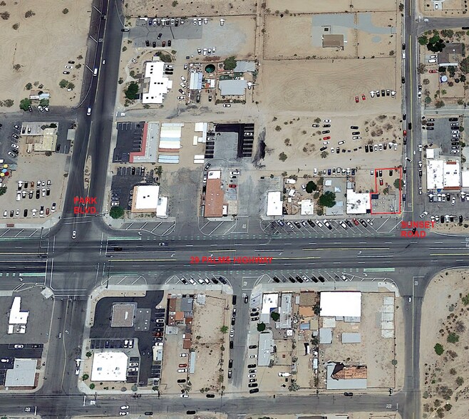 61705-61711 29 Palms Hwy, Joshua Tree, CA à vendre - Aérien – Image 2 sur 2