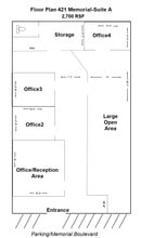 421 Memorial Blvd, Picayune, MS à louer Plan d’étage– Image 1 sur 1