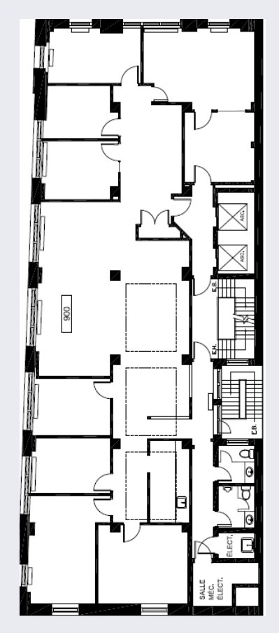 152 Rue Notre-Dame E, Montréal, QC à louer Plan d’étage– Image 1 sur 1