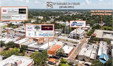 50 W Plant St, Winter Garden, FL - Vue aérienne vue de carte - Image1