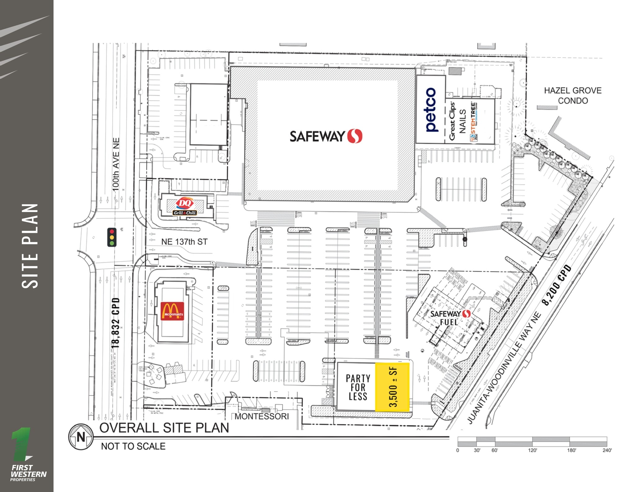 10015 NE 137th St, Kirkland, WA à louer Plan de site– Image 1 sur 1