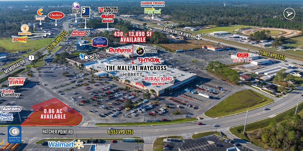 2215 Memorial Dr, Waycross, GA à louer - Photo de l’immeuble – Image 1 sur 4