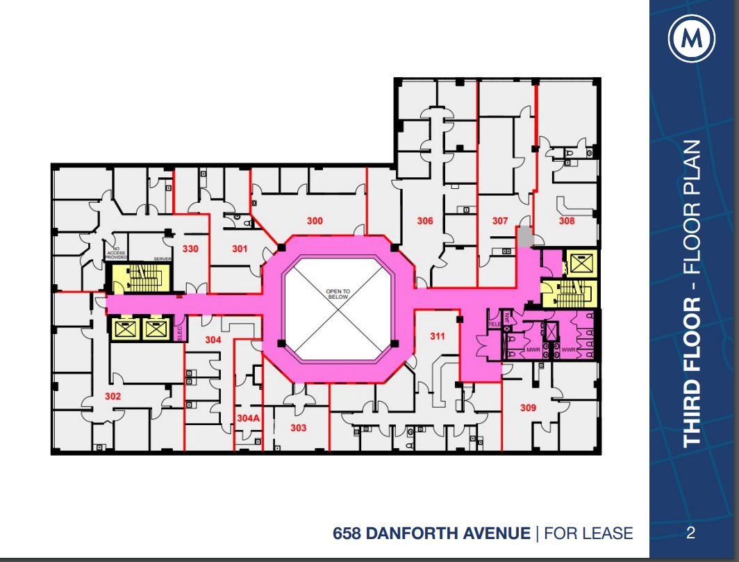 658 Danforth Ave, Toronto, ON à louer Plan d’étage– Image 1 sur 1