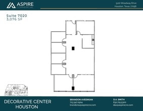5120 Woodway Dr, Houston, TX à louer Plan d’étage– Image 1 sur 1