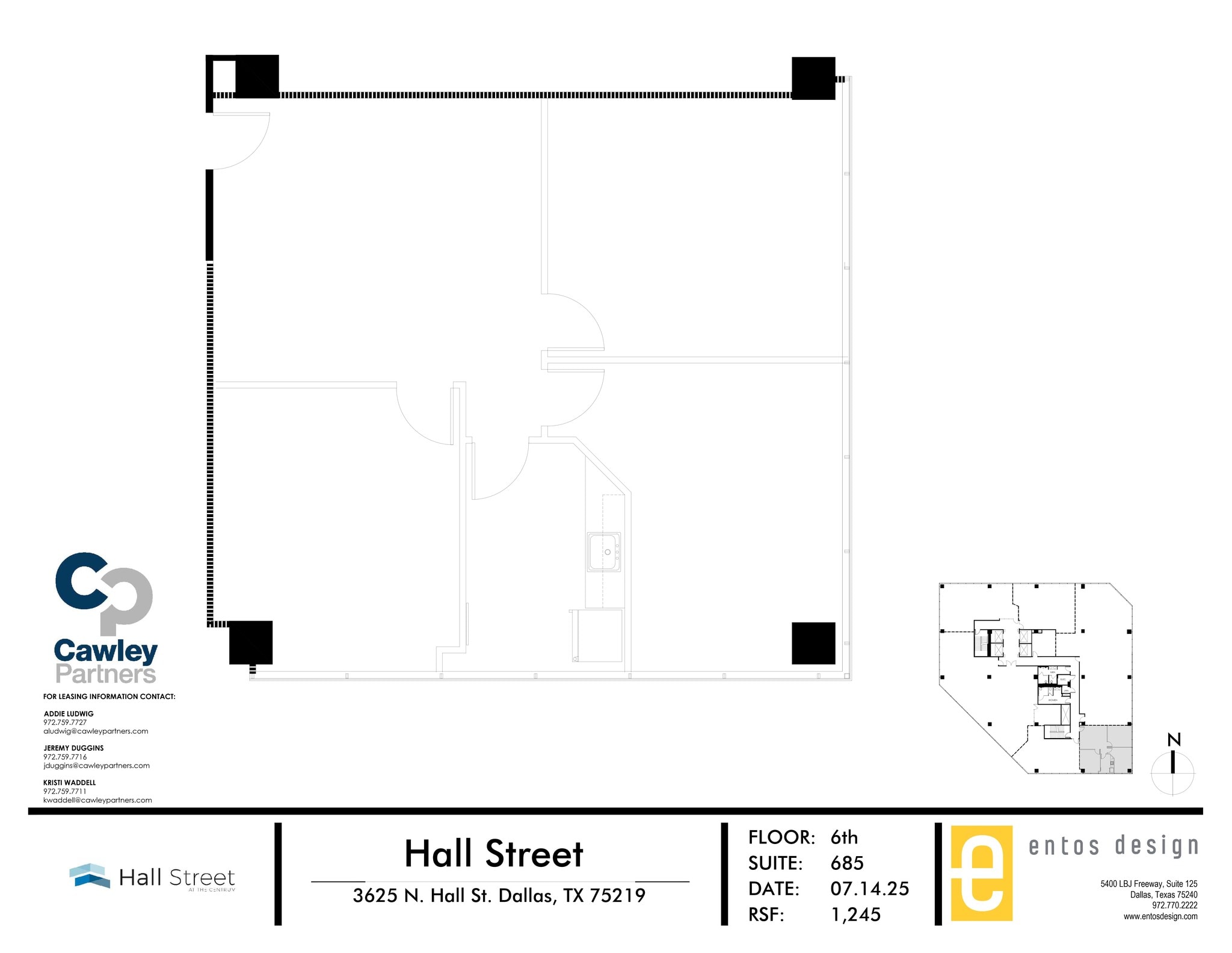 3625 N Hall St, Dallas, TX à louer Plan de site– Image 1 sur 1