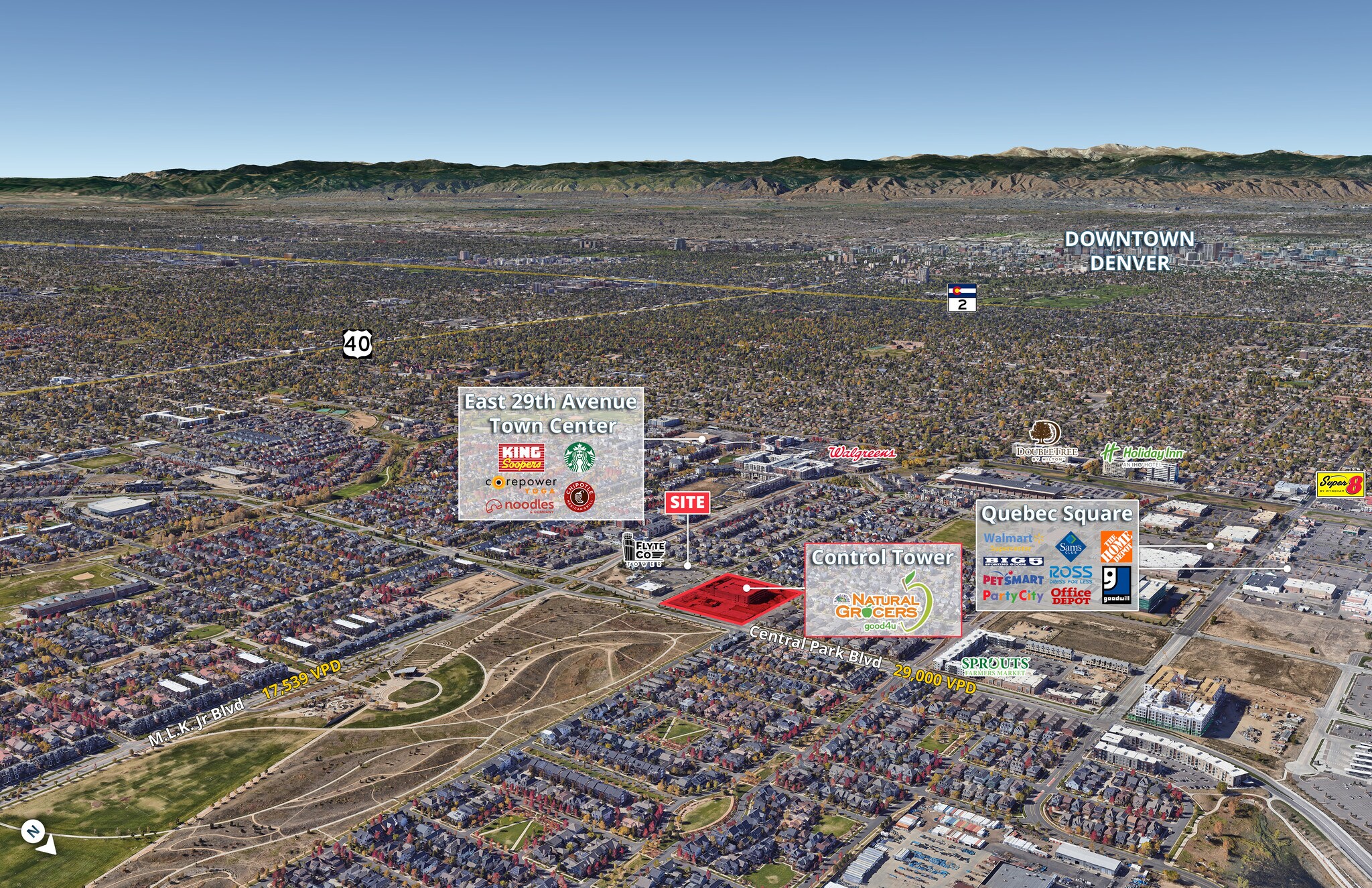 Central Park Blvd & MLK Jr Blvd, Denver, CO à louer Aérien– Image 1 sur 3