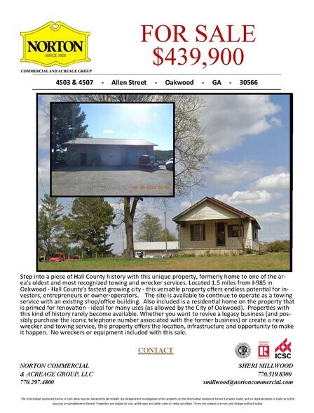 4503 Allen St, Oakwood, GA à vendre - Photo de l’immeuble – Image 1 sur 4