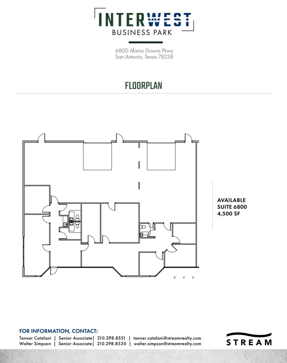 6850-6862 Alamo Downs Pky, San Antonio, TX à louer Plan d’étage– Image 1 sur 1