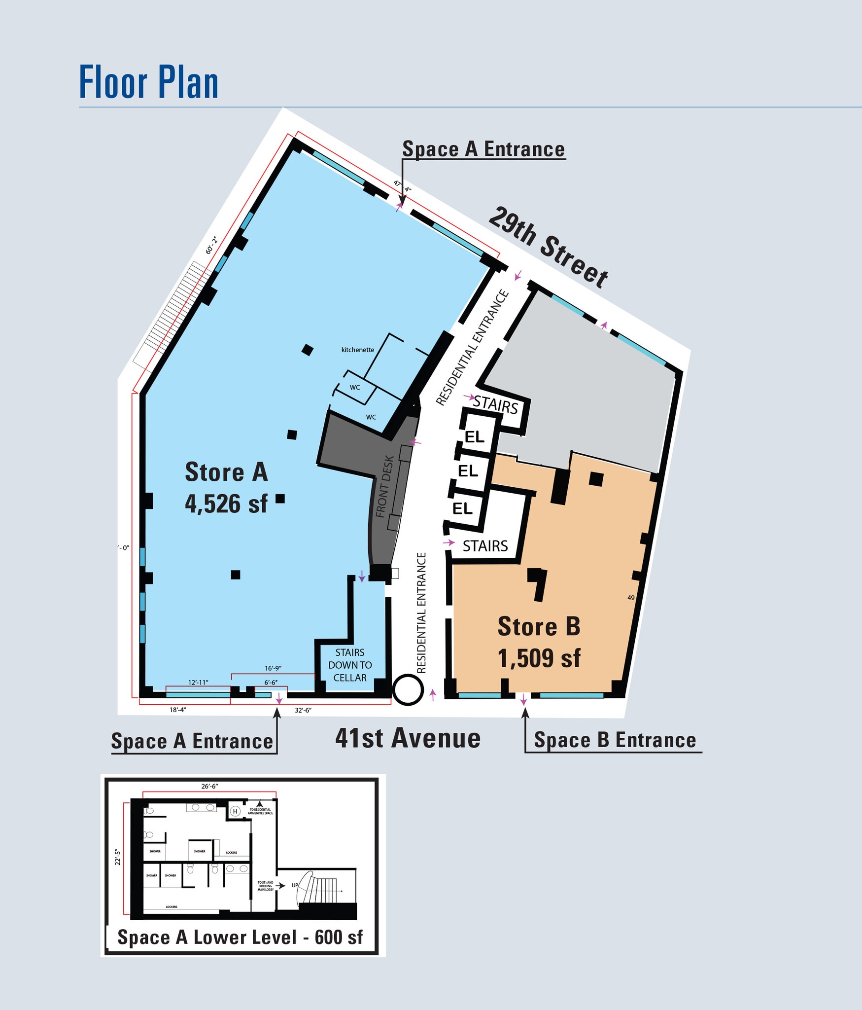 29-28 41st Ave, Long Island City, NY à louer Plan d’étage– Image 1 sur 1