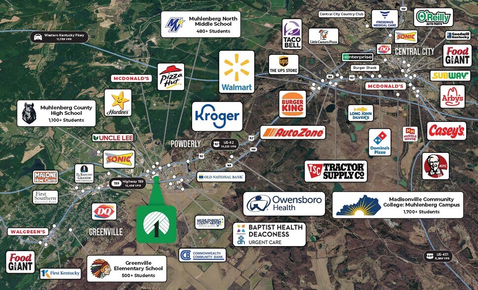 715 Everly Brothers blvd, Greenville, KY à vendre - Aérien – Image 2 sur 2