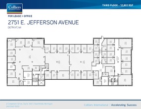 2751-2761 E Jefferson Ave, Detroit, MI à vendre Plan d’étage– Image 1 sur 2
