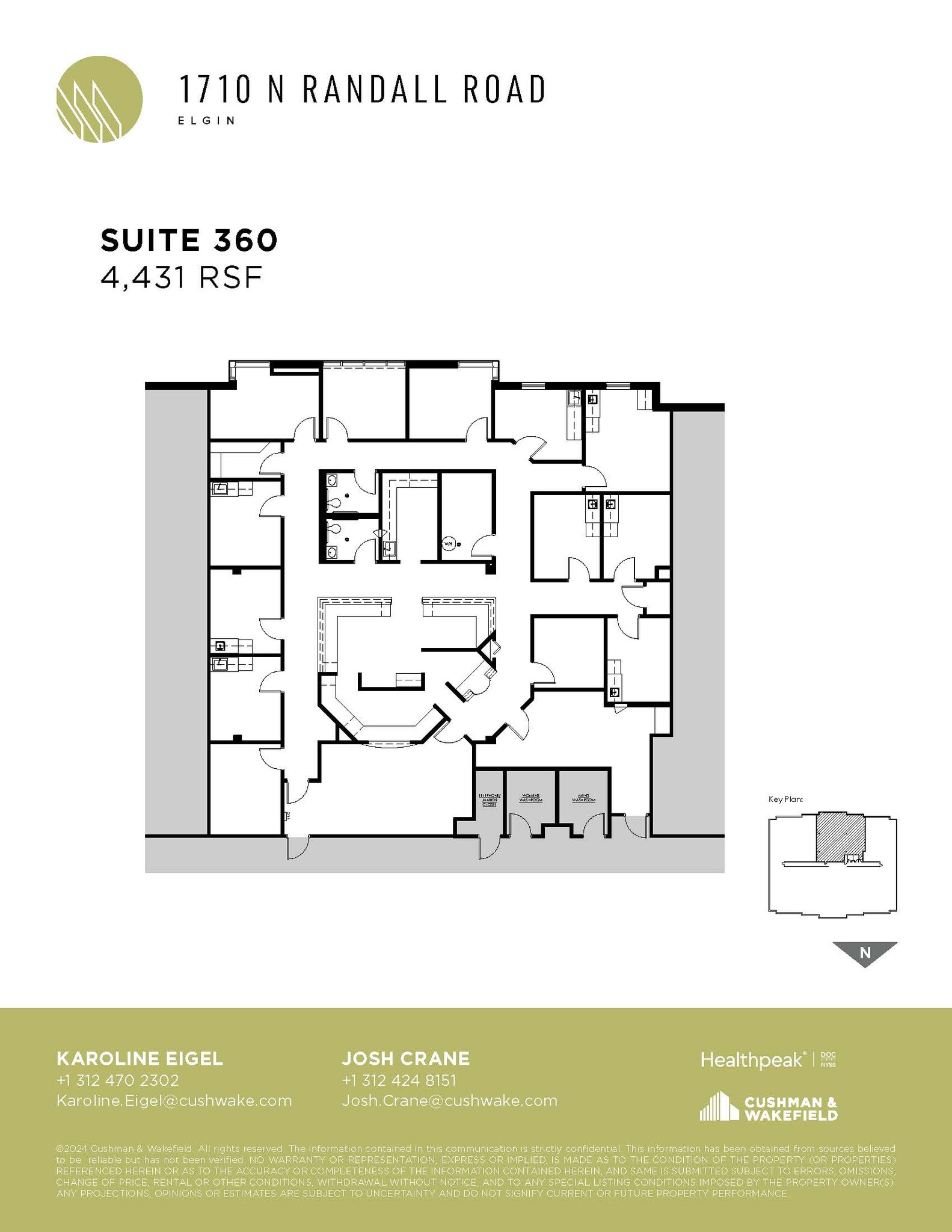 1710 N Randall Rd, Elgin, IL à louer Plan d’étage– Image 1 sur 1