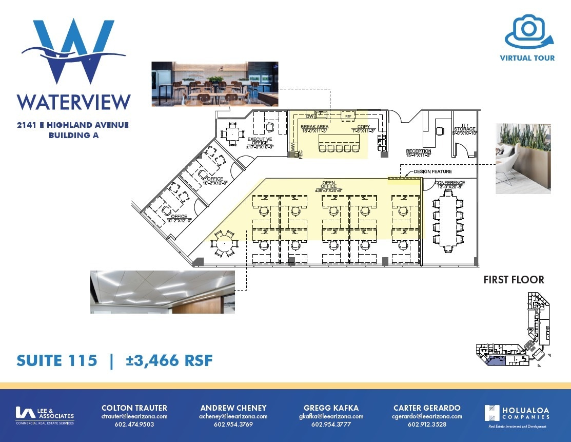 2141 E Highland Ave, Phoenix, AZ à louer Plan d’étage– Image 1 sur 1