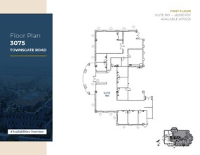 3075 Townsgate Rd, Westlake Village, CA à louer Plan d’étage– Image 1 sur 1