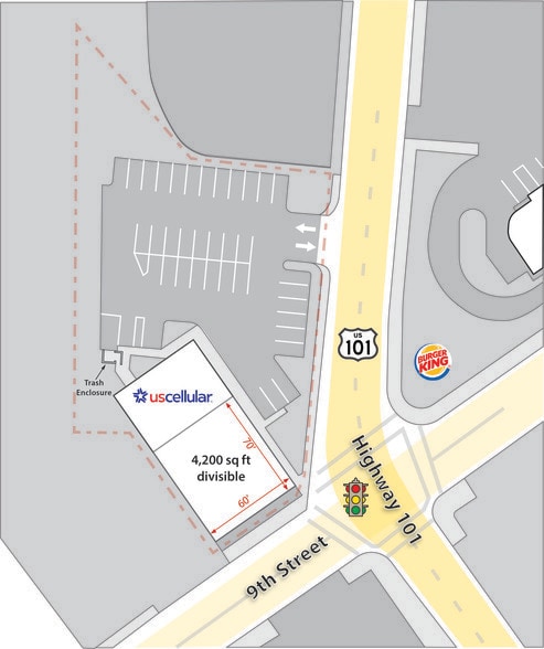 1180 9th St, Crescent City, CA à louer - Plan de site – Image 3 sur 3
